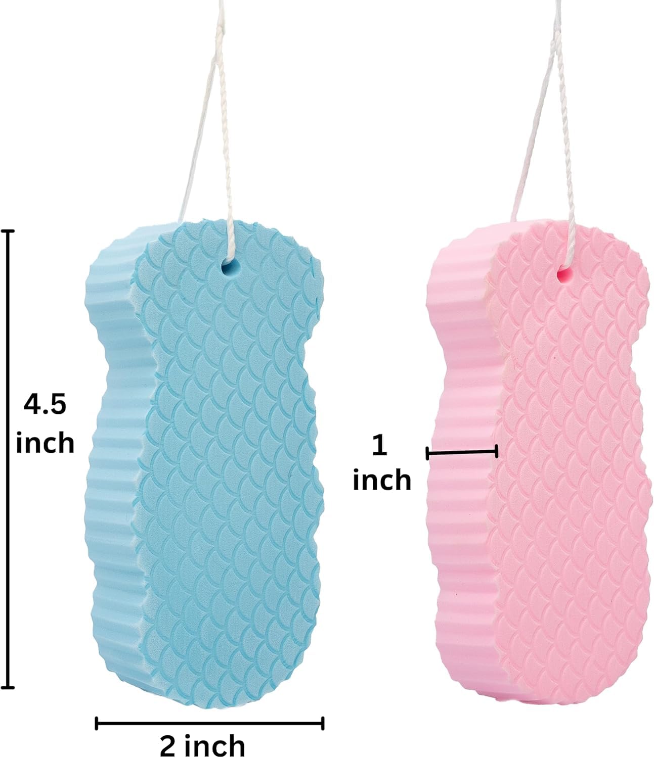 Super Soft Bath Sponge Scrubber for Kids & Babies - Gentle Cleaning, Exfoliating, and Dead Skin Removal- Perfect for Men and Women