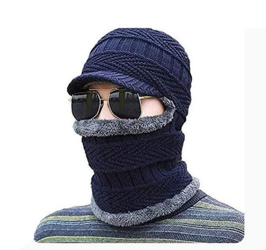 🐵 Monkey Winter Cap – Adorable Knitted Warm Cap with Earflaps