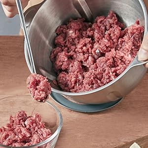 Electric Meat Grinder 2L Stainless Steel Electric Meat Chopper Food Processor Machine For Meat, Vegetables, Fruits and Nuts Fruit Mixer Nuts Grinder Blender Fillings Maker